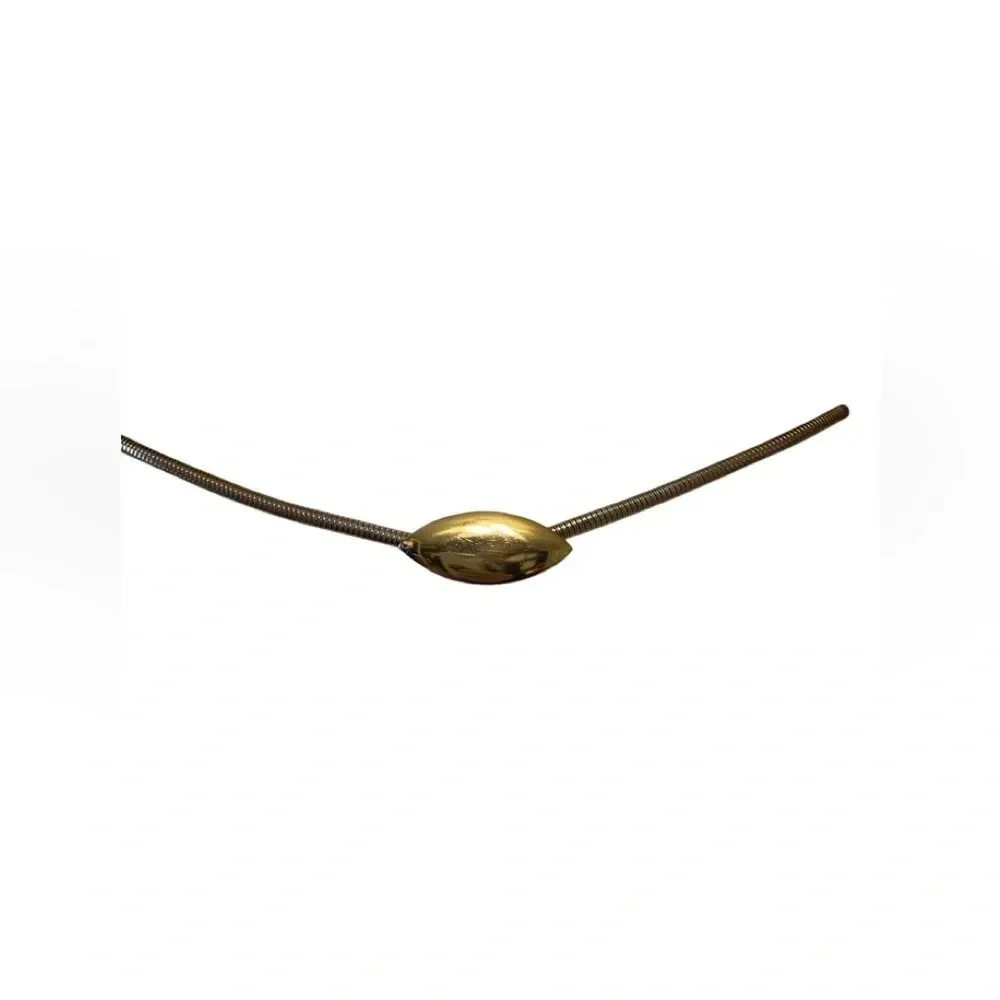 Vintage Gold Snake Stretch Belt Hook Closure